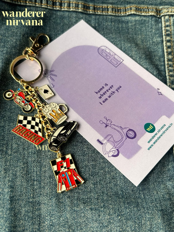 F1 Sportscar themed Keychain