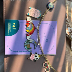 Travel Happy Panda Mood Bagcharm Chain