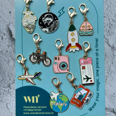 Travel themed Shoe Charm ( Set of 10)