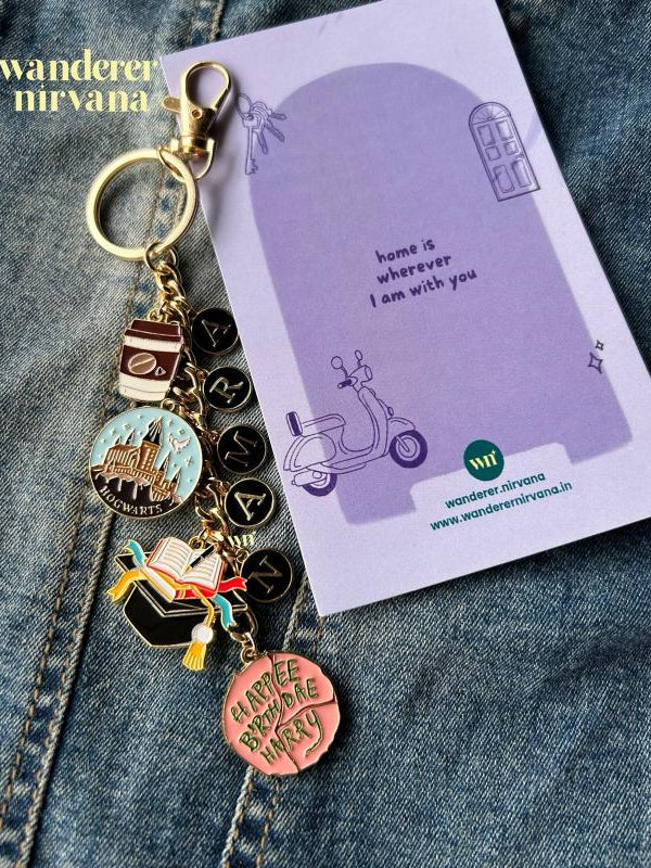 Personalised Harry Hogwarts Coffee Multipurpose Keychain Bagcharm