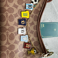 A Football Legends bagcharm Chain | Personalised Football Fan Gift