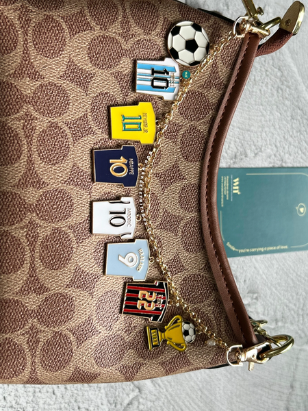 A Football Legends bagcharm Chain | Personalised Football Fan Gift