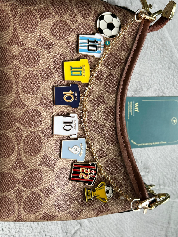 A Football Legends bagcharm Chain | Personalised Football Fan Gift
