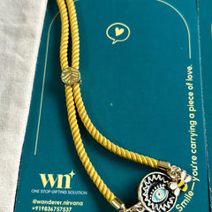 Busy Bee | Adjustable Luxe Band – Handmade Bee and Evil Eye Bracelet