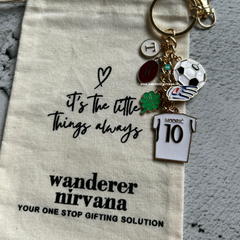 A Lucky Midfielder Football Keychain | Modrić Inspired Personalised Football Keychain