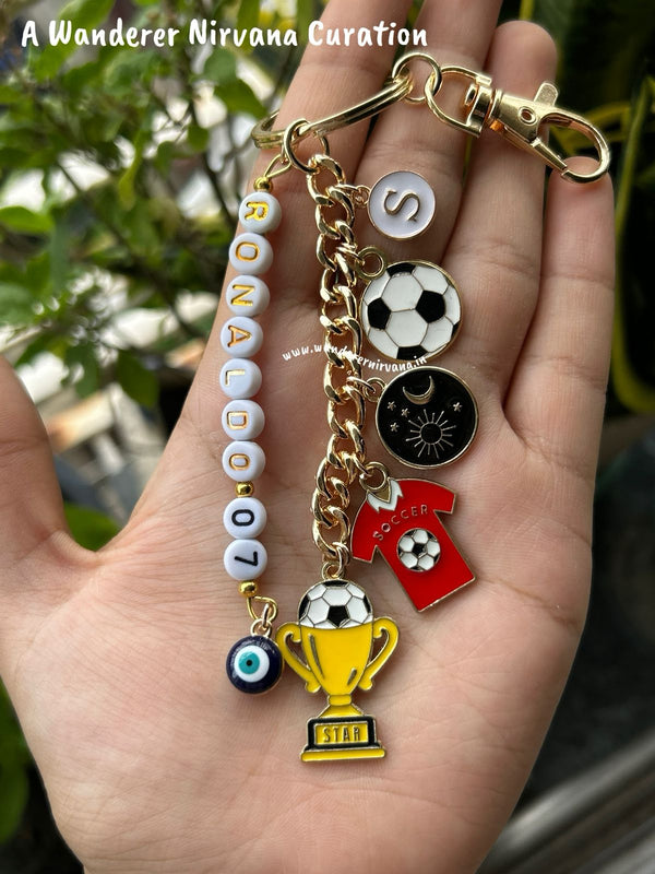 A Universe of Football|Ronaldo Inspired Football Keychain