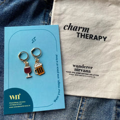 Beer Wine Earrings