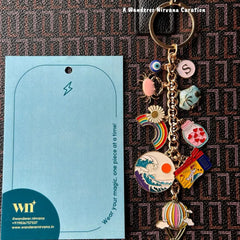 Evileye Oceanic Vibe Boarding Pass Bagcharm Keychain