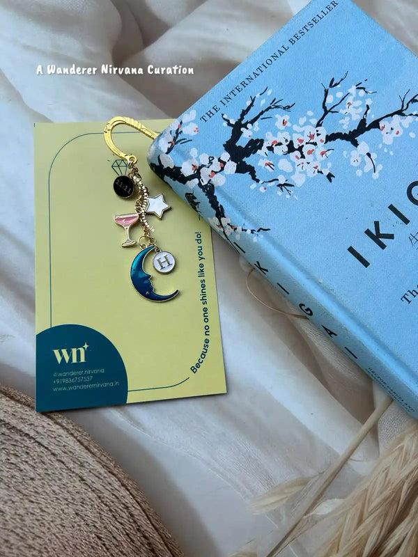 11:11 Star Moon Martini Personalised Bookmark