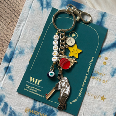 Dhoni Cricket Keychain