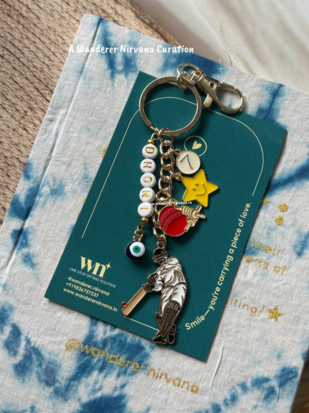 Dhoni Cricket Keychain