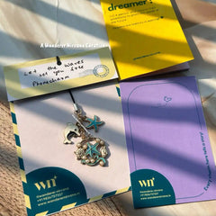 Waves Starfish Dolphin phonecharm