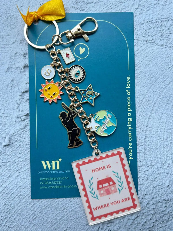 Cricket Home Universe Personalised Keychain Bagcharm Evil eye