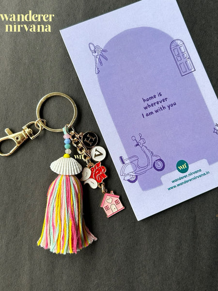 Ganesha Home Story Boho Keychain Bagcharm