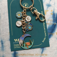 Travel 11:11 moon camera Keychain Bagcharm