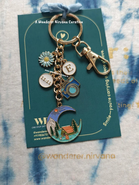 Travel 11:11 moon camera Keychain Bagcharm