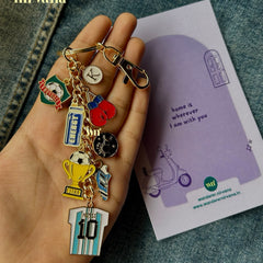 Messi Energy Football Keychain Bagcharm