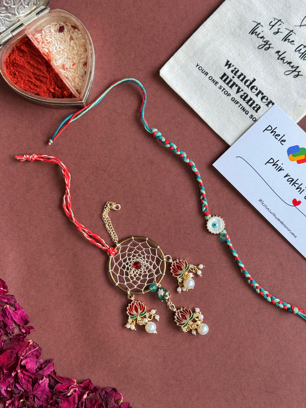 Dreamcatcher Lotus Evil eye Bhaiya Bhabhi Set