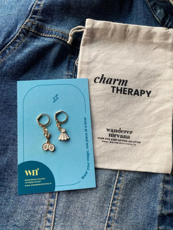 Badminton Earrings