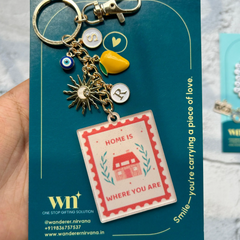 Summer of Mango Sunshine Home Story Personalised Keychain
