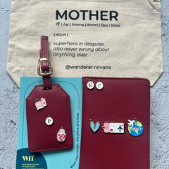 Passport Cover and Luggage tag Combo for Maa
