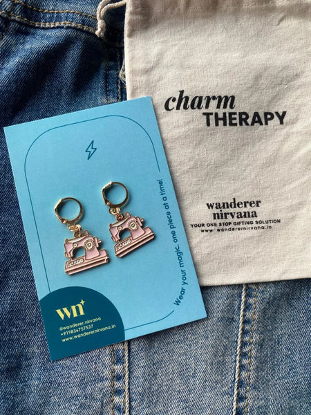 Sewing Machine Fashion Earrings