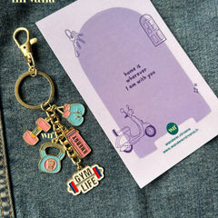 Gym Life Energy Keychain Bagcharm