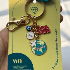 Explore 11:11 Evileye Girlpower Keychain Bagcharm