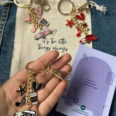 The Weekend Edit | Keychain Set of 3 | Multipurpose Bagcharms