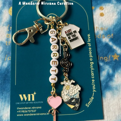 Hannah’s Garrett Personalised Keychain | Off Campus Inspired Couple Keychain