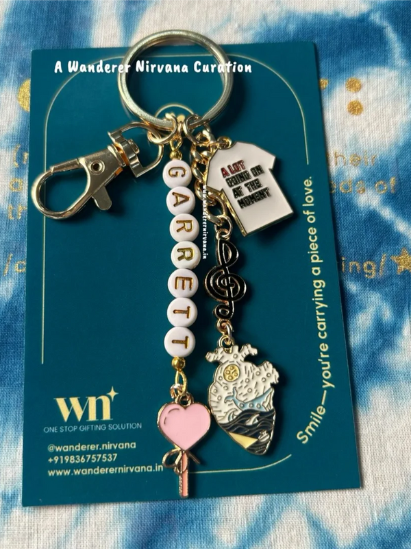 Hannah’s Garrett Personalised Keychain | Off Campus Inspired Couple Keychain