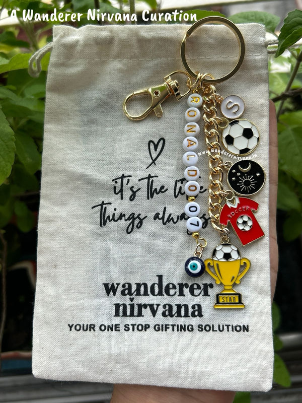 A Universe of Football|Ronaldo Inspired Football Keychain