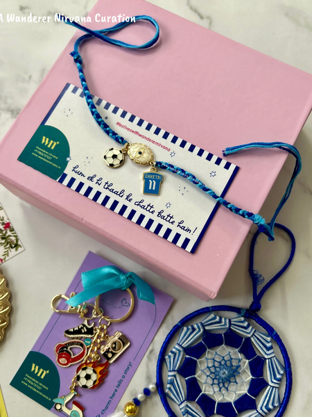 Chhetri Football Rakhi Hamper box