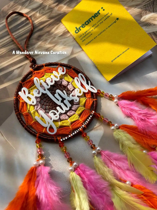 Rosy Wood Summer Dreamcatcher