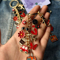 Red Rebel Travel Multipurpose Keychain Bagcharm