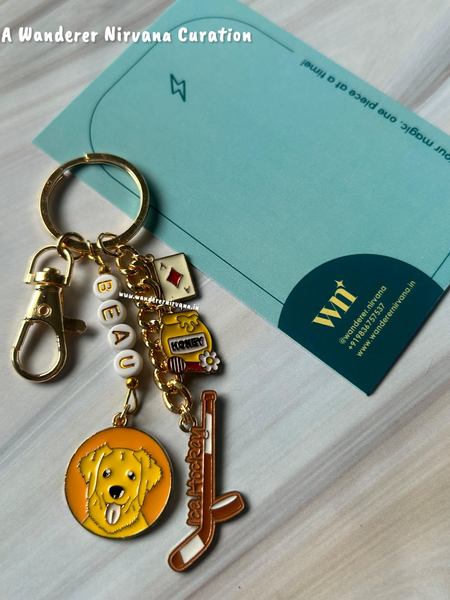 Beau Off Campus Inspired Personalised Keychain