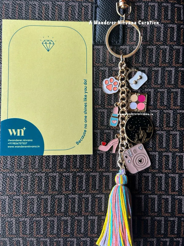 Paw Fashion Adventure Polaroid Boho Bagcharm