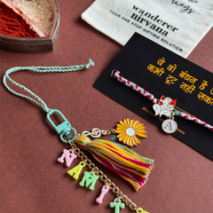 Bhaiya Bhabhi Flower Ganesha Boho set