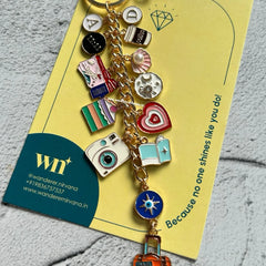 Travel, Book, universe ,camera 11:11 coffee Keychain