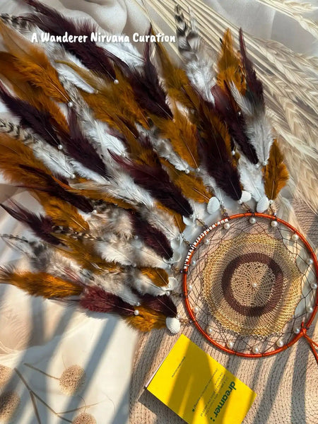 Intricate Weave with Pearl Brownie Magic Dreamcatcher