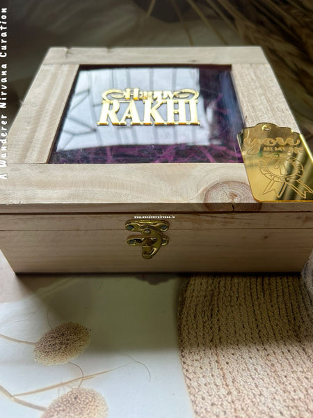 Wooden Box - Rakhi Themed