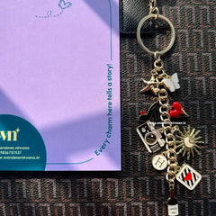 Devil wears Prada wine time bagcharm keychain