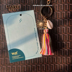Golden Hour Sun Boho Keychain Bagcharm
