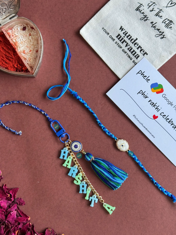 Bhaiya -Bhabhi Boho Neelam Set