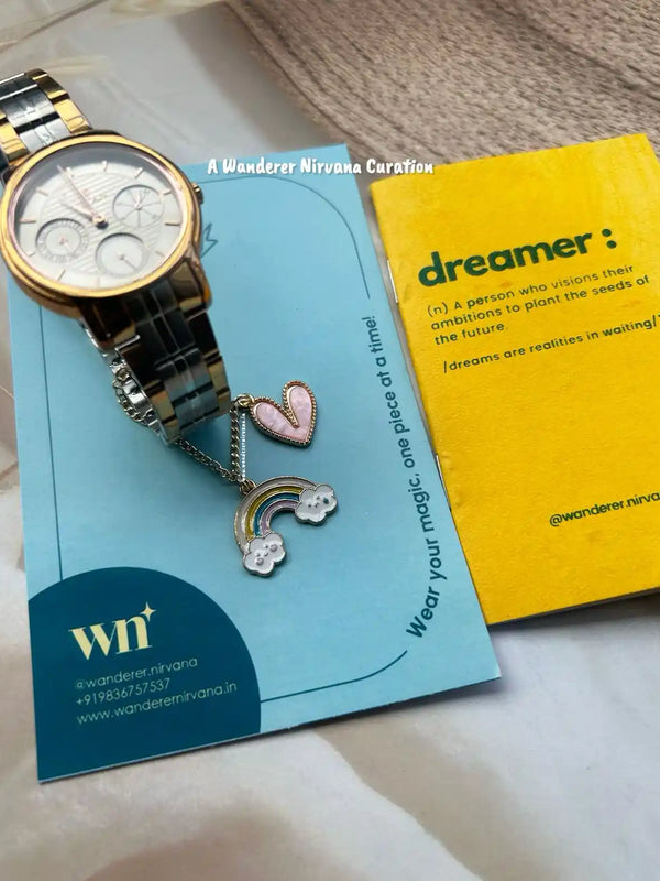 Rainbow Heart Watchcharm