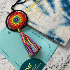 Rainbow Tassel Dreamcatcher Hanging Bagcharm