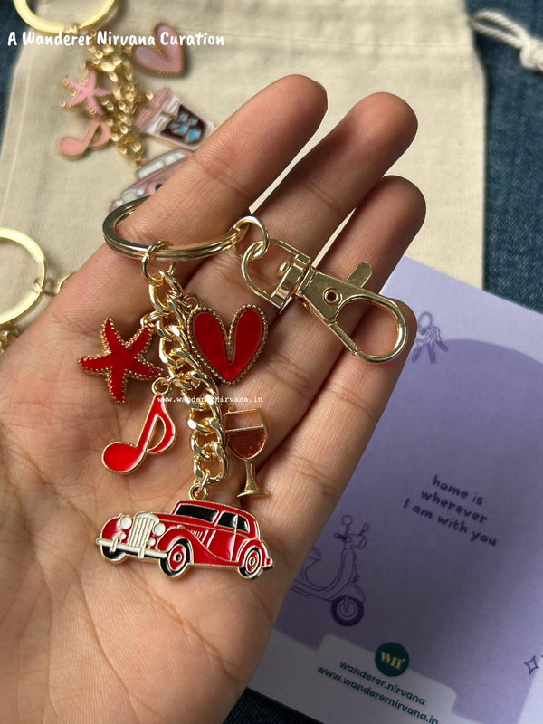 The Weekend Edit | Keychain Set of 3 | Multipurpose Bagcharms