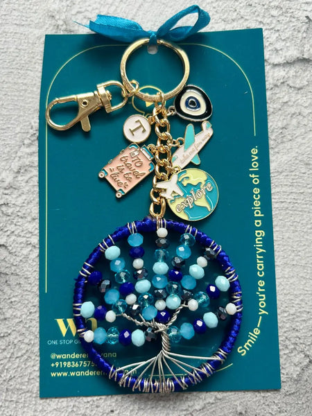 Adventure Travel Tree of Life Keychain Bagcharm