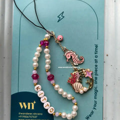 Beach Personalised Beaded Phonecharm