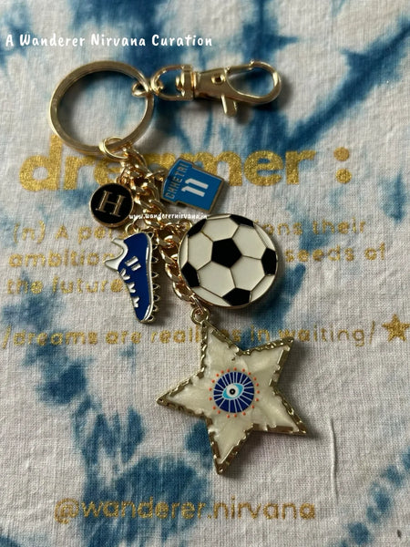 Blue Tiger Chhetri Football Keychain | Chhetri Inspired